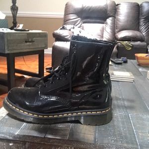 Black Eight eyelet Doc Marten boots